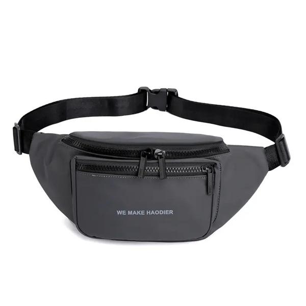 Бананка Fashion Bag (31*15*8) KK125-2 grey (деми)