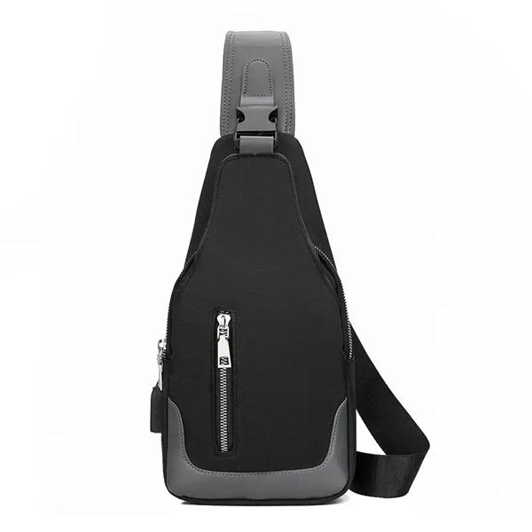 Бананка Fashion Bag (31*6*6) PD288-3 black-grey (деми)