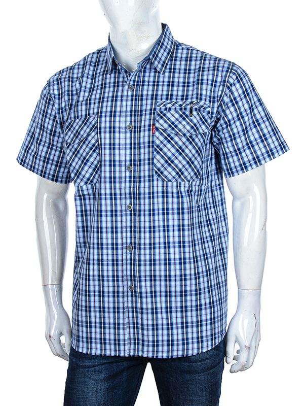 Рубашка Logaster (XL-5XL) A702-4 blue (лето)