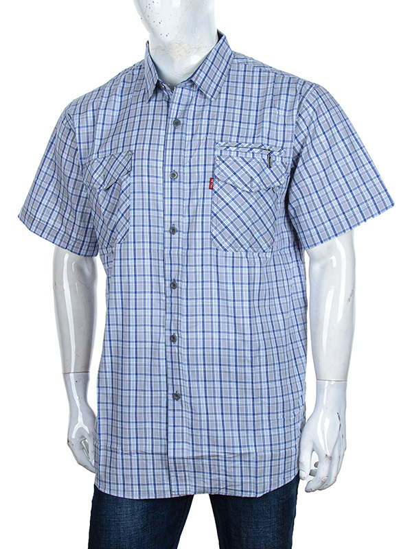 Рубашка Logaster (XL-5XL) A702-5 grey (лето)