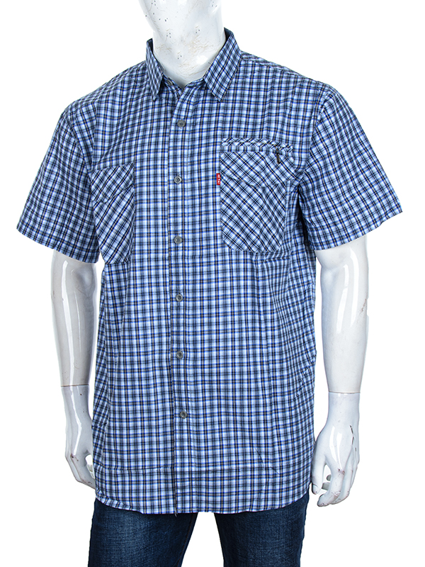 Рубашка Logaster (XL-5XL) A702-6 blue (лето)