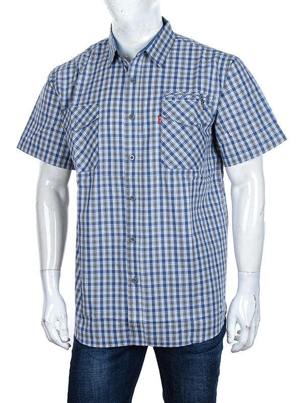 Рубашка Logaster (XL-5XL) A702-7 blue (лето)