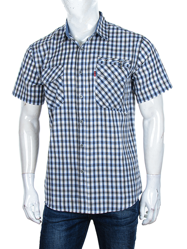 Рубашка Logaster (XL-5XL) A703-2 blue (лето)