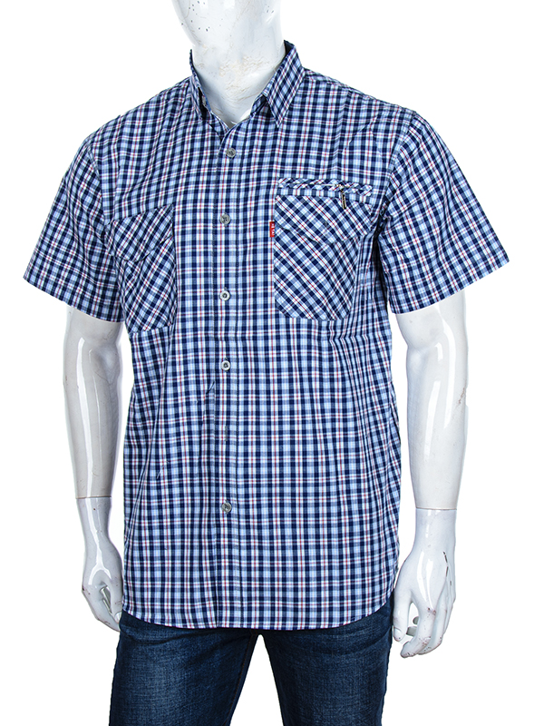 Рубашка Logaster (XL-5XL) A703-5 blue (лето)