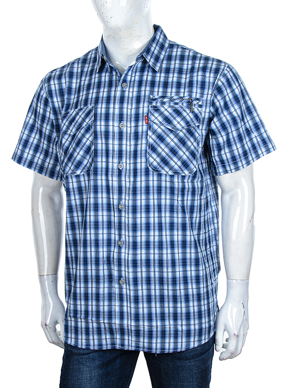 Рубашка Logaster (XL-5XL) A705-3 blue (лето)