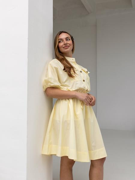 Платье Diamanna (S-M) P245 yellow (лето)