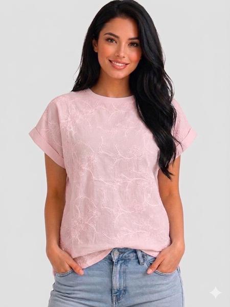 Футболка LeVisha (48-56) 26006 pink (лето)