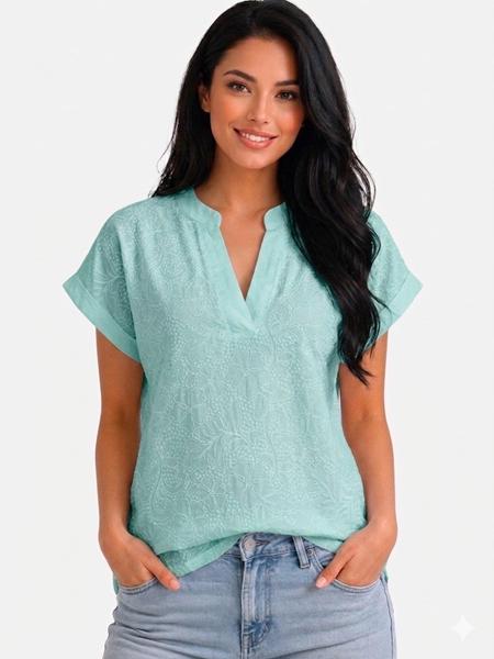 Футболка LeVisha (48-56) 26007 mint (лето)