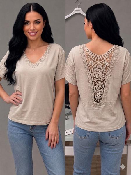 Футболка LeVisha (46-52) 26111 l.beige (лето)