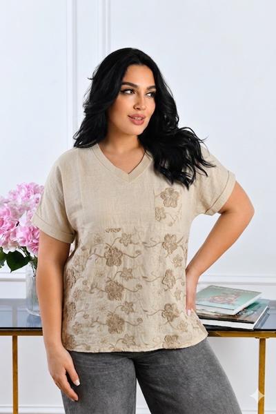 Футболка LeVisha (52-54) 26121 beige (лето)