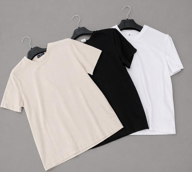 Футболка Zalov (S-2XL) ZW1657 beige (лето)