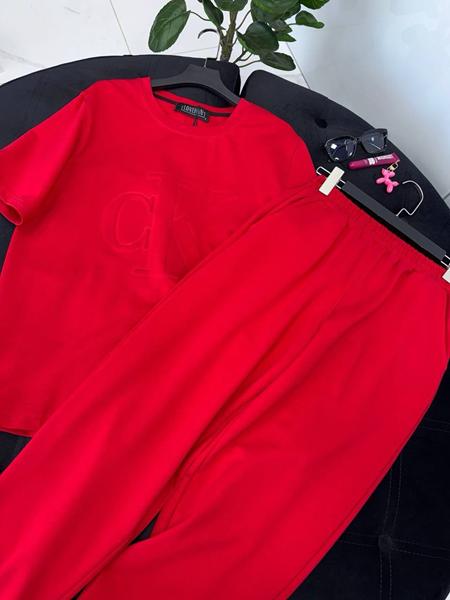 Костюм спорт LOVEKAN (S-L) 1295 red (деми)