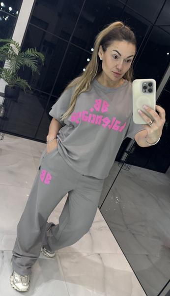 Костюм спорт LOVEKAN (S-L) 1516 grey (деми)