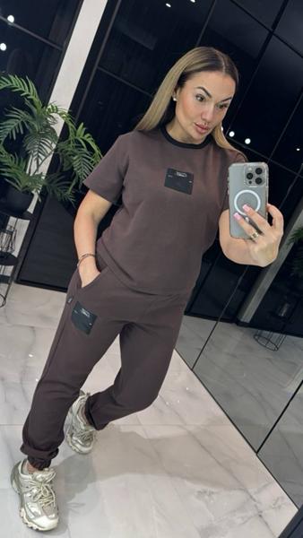 Костюм спорт LOVEKAN (S-L) 1449 chocolate (деми)