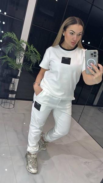 Костюм спорт LOVEKAN (S-L) 1449 white (деми)