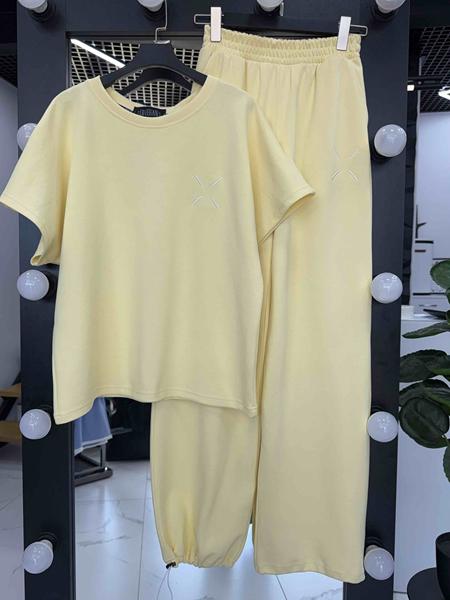 Костюм спорт LOVEKAN (S-L) 1700 yellow (деми)