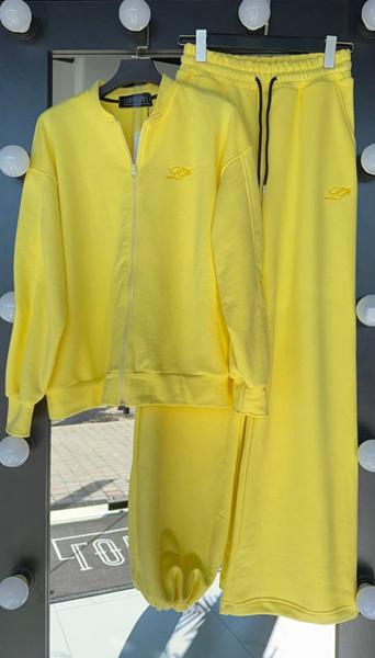 Костюм спорт LOVEKAN (S-L) 1667 yellow (деми)