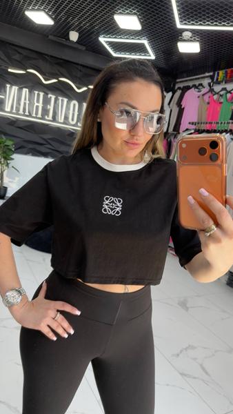 Топ LOVEKAN (S-L) 1545 black (лето)