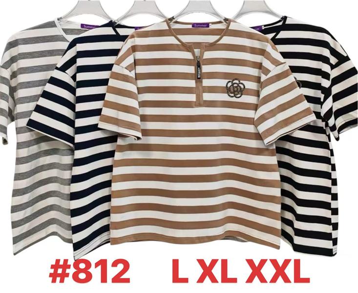 Футболка Summer (L-2XL) 812 mix (лето)