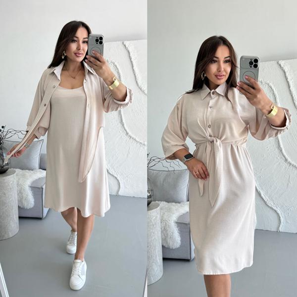 Костюм Sofi Cor (42-52) 9079 beige (лето)