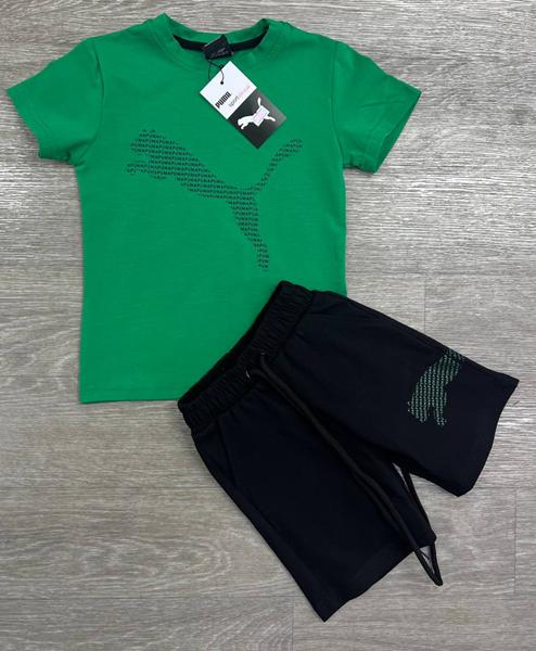 Костюм MirWear kids (4-8) MR802-287-1 green (лето)