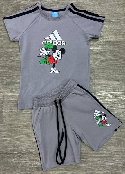 Костюм MirWear kids (4-8) MR813-287-1 grey (лето)