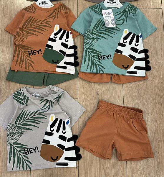 Костюм Baby Boom (0.9-2) BB385 grey (лето)