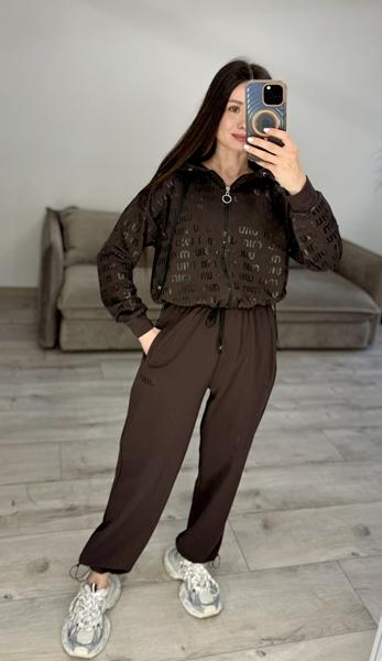 Костюм спорт S.Style (42-48) 312-4 brown (деми)