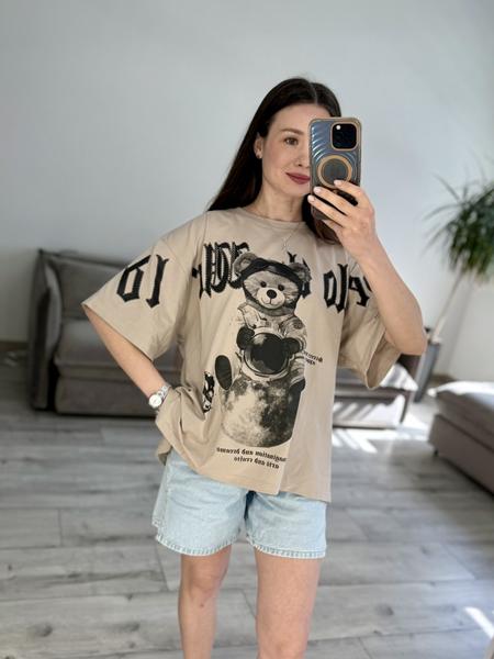 Футболка S.Style (one size) 55-4 beige (лето)