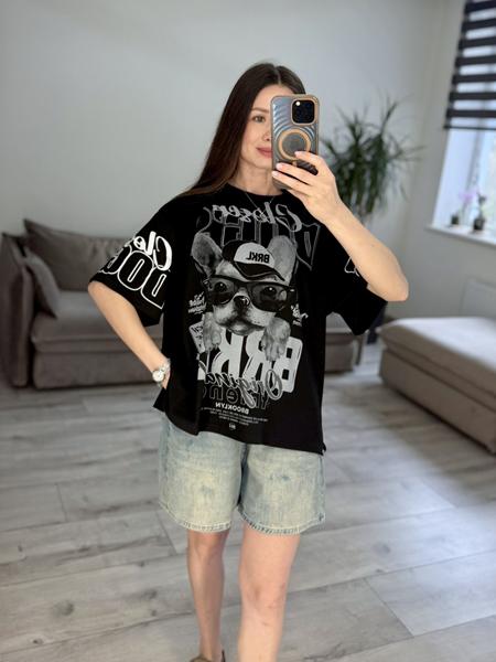 Футболка S.Style (42-48) 55-5 black (лето)