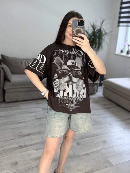 Футболка S.Style (42-48) 55-5 brown (лето)