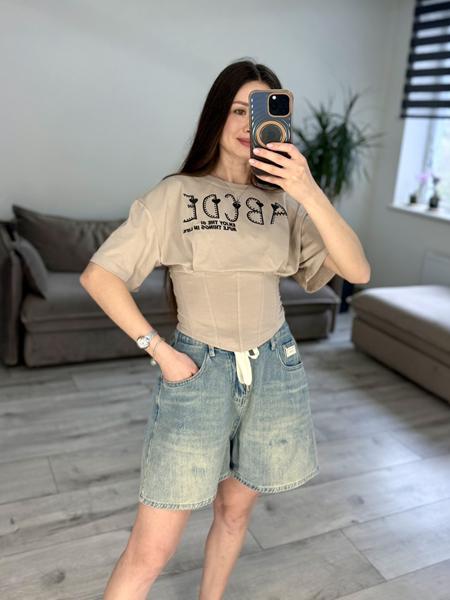 Футболка S.Style (42-48) 648 beige (лето)