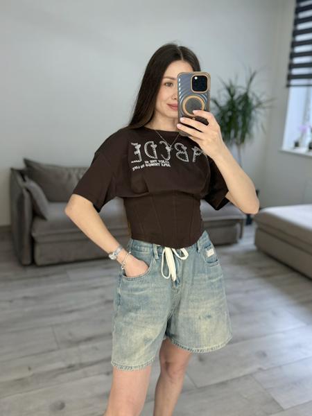 Футболка S.Style (42-48) 648 brown (лето)