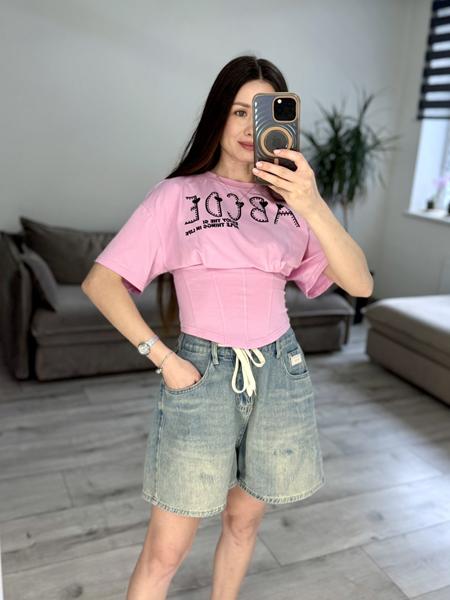 Футболка S.Style (42-48) 648 pink (лето)