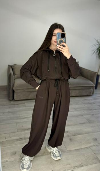 Костюм спорт S.Style (42-48) 680 brown (деми)