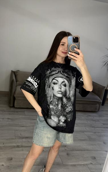 Футболка S.Style (one size) 71-1 black (лето)