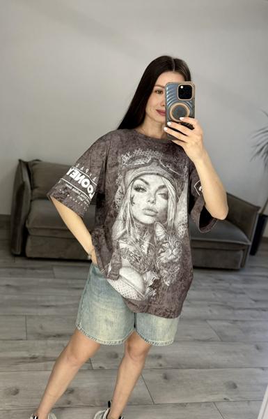 Футболка S.Style (one size) 71-1 brown (лето)