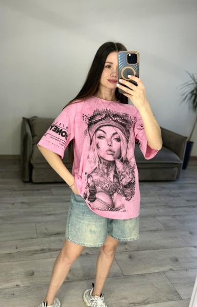 Футболка S.Style (one size) 71-1 pink (лето)