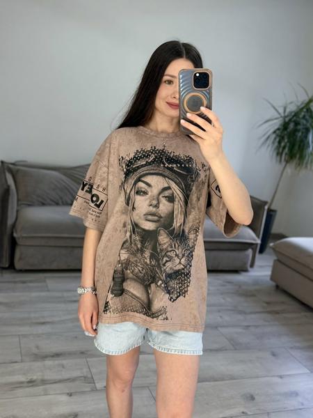 Футболка S.Style (one size) 71-2 d.beige (лето)