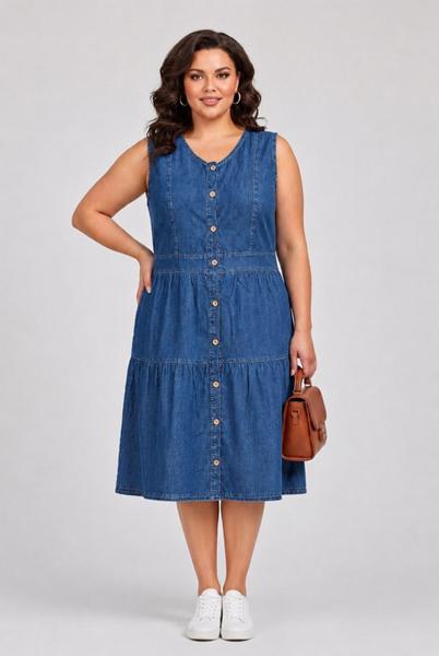 Сарафан Julia (38-46) JL1221 blue (лето)