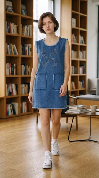 Сарафан Julia (38-46) JL1229 blue (лето)