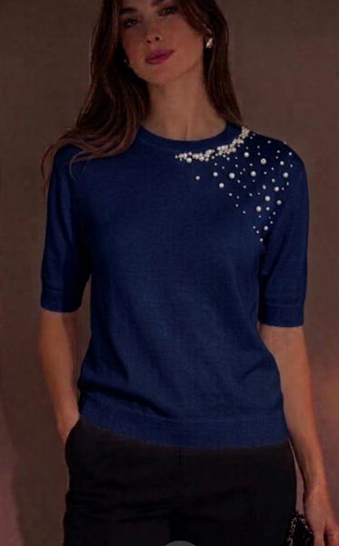 Американка Julia (50-52) JL1271 navy (лето)