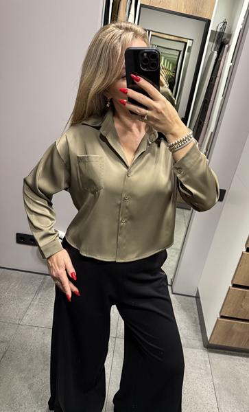 Рубашка Lora (one size) LR1507 khaki (деми)