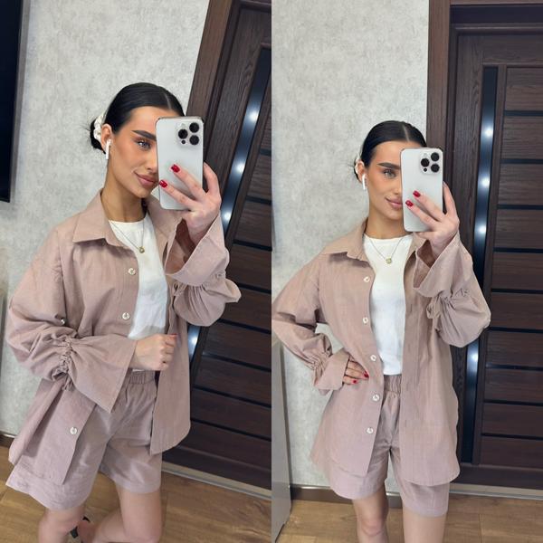 Костюм Valentina (42-48) 014 d.beige (лето)