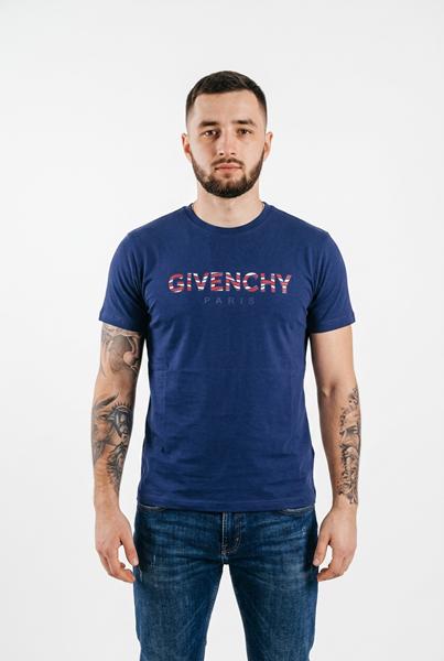 Футболка Sport style (M-2XL) 5-1 navy (лето)