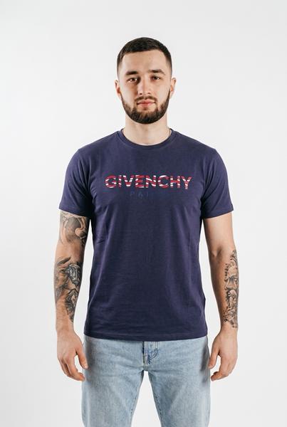 Футболка Sport style (M-2XL) 5-3 navy (лето)