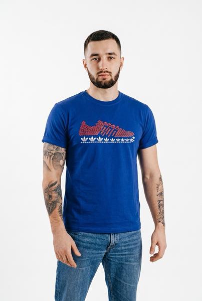 Футболка Sport style (M-2XL) 5-5 blue (лето)