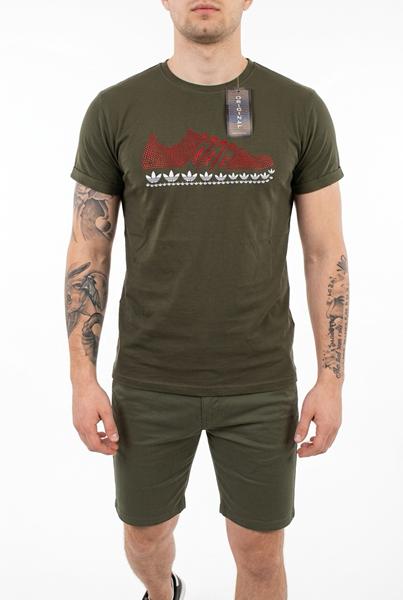 Футболка Sport style (M-2XL) 5-5 khaki (лето)