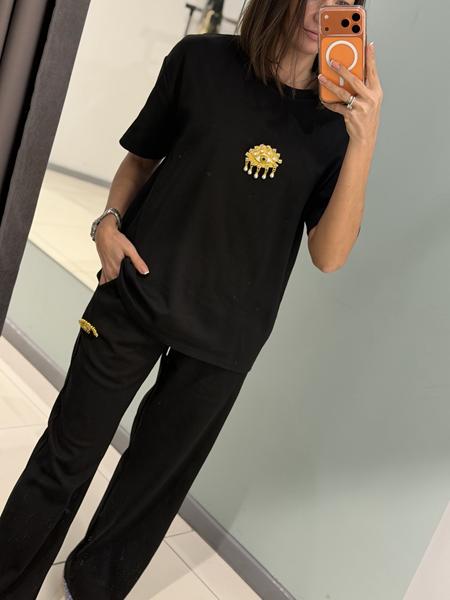 Костюм спорт Comod (S-L) 6626 black (лето)