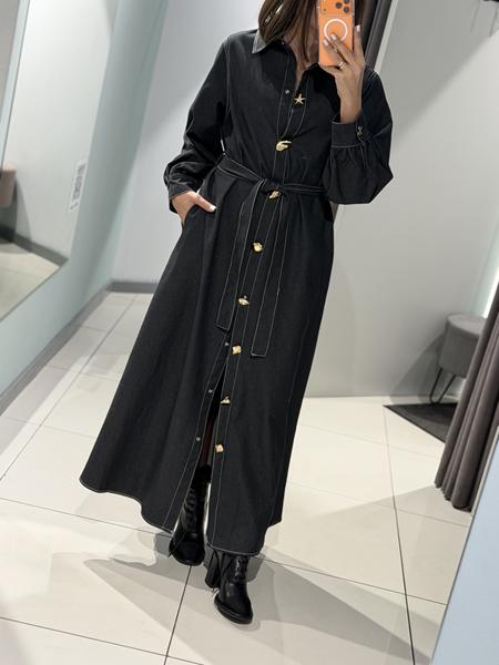 Платье Comod (M-L) 9654 black (деми)